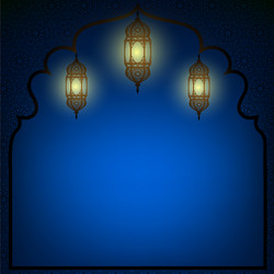 Arabic lanterns vector