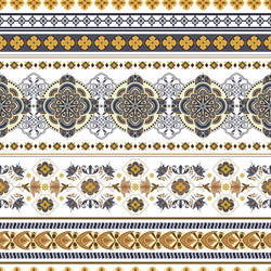 Intricate Ethnic Border Pattern vector