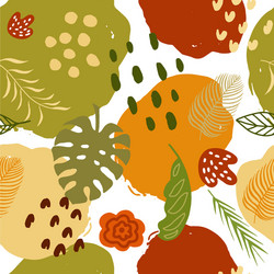 Abstract Floral Seamless Pattern vector