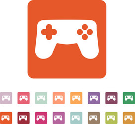 Gamepad icon game symbol flat vector