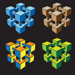geometric structure in color vector image