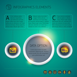 Geometric infographic concept Royalty Free Vector Image