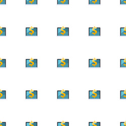 Computer-based training icon pattern seamless vector