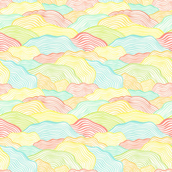 seamless pattern with wavy scale texture vector image