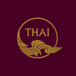 thai art element for graphic design vector