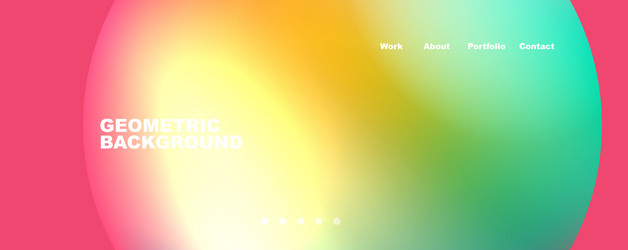 trendy simple circle gradient abstract background vector image