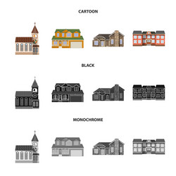 building and front symbol vector image