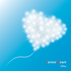 heart in the sky Vector Image
