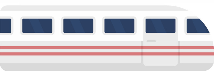 Subway modern train icon cartoon style Royalty Free Vector