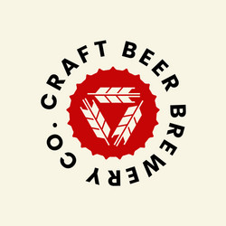 modern craft beer drink logo sign for bar pub vector