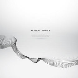 Dynamic Particle Wave Background vector image