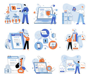 database security cyberspace poses unique vector image