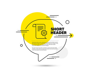 technical documentation line icon instruction vector image