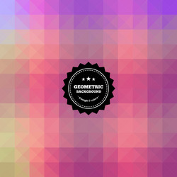 Retro Geometric Pattern Background vector image