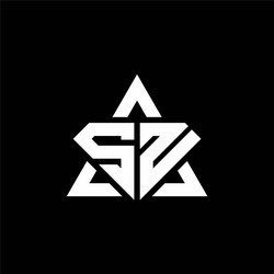 Sn monogram logo with shield shape design template
