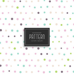 soft color polka dots pattern background vector image
