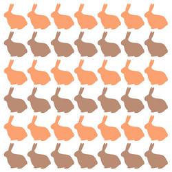 spring bunnies design pattern texture vector image