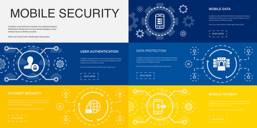 User Authentication & Security vector