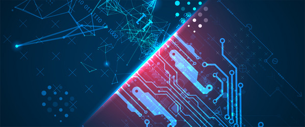 abstract background on technological vector image