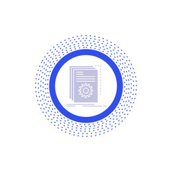 app build developer program script glyph icon vector image