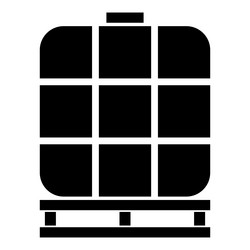 Ibc intermediate bulk container tank for liquids vector