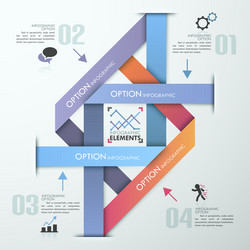 Modern infographic option banner vector