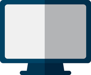 white screen computer system device vector image