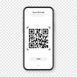 qr code scanner reader app for smartphone vector image