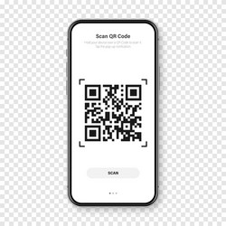 qr code scanner reader app for smartphone vector