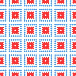 seamless pattern with colored pixel or square vector image