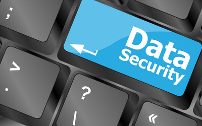 Data Security Keyboard Icons vector image