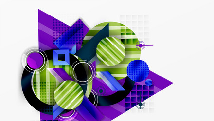 dynamic complex geometric abstract background vector image