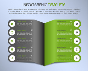 Modern colorful infographics designed to wing vector