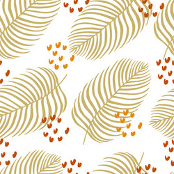 Trendy abstract seamless floral pattern vector