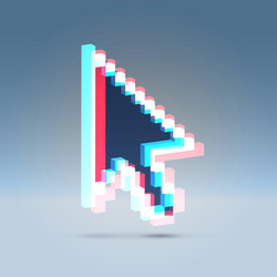 arrow pointer 3d vector