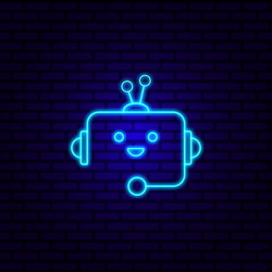 icon for editorial content on chatgpt chatbot ai vector image