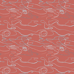 Seamless pattern with hand drawn abstract lines vector