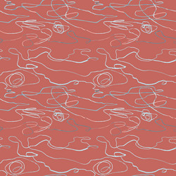 Seamless pattern with hand drawn abstract lines vector