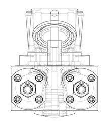 Abstract industry object concept vector