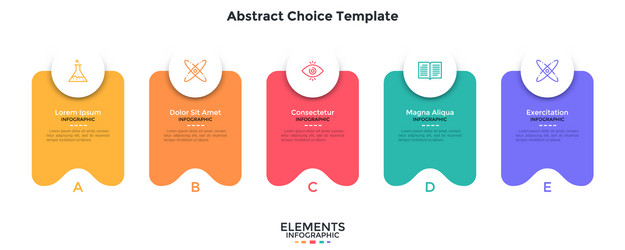 Modern infographic options banner vector