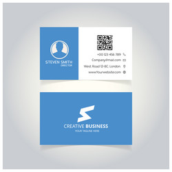 S letter logo minimal corporate business card vector