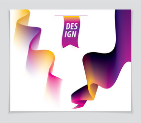 3d shape gradient color abstract art element vector