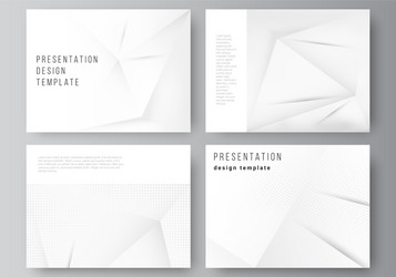 layout presentation slides design vector image