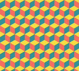 cubes pattern abstract geometric background vector image