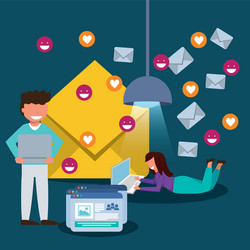 database digital design vector image