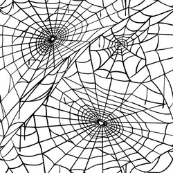 Halloween Spiderweb Pattern vector image