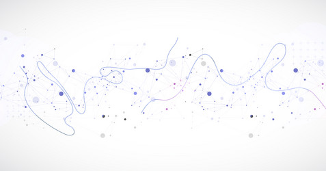 template for science or technology presentation vector image