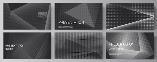 Layout presentation slides design vector