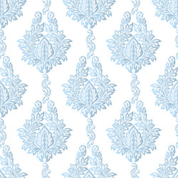 Damask seamless emboss pattern background vector