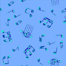 Seamless music notes pattern vector